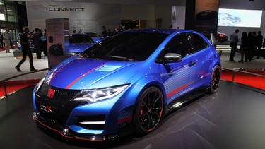 The Honda Civic Type R II concept at the 2014 Paris Motor Show.