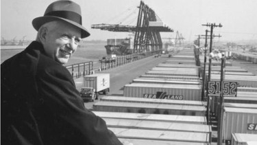 Malcom McLean was quickly able to demonstrate that his “containers” chopped the cost of freight handling by a factor of 100.