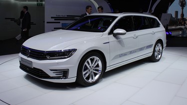 The Volkswagen Passat GTE concept at the 2014 Paris Motor Show.