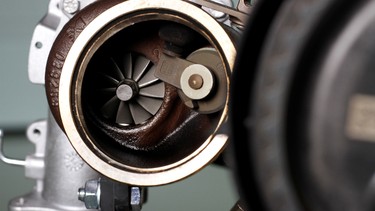 Volvo's latest Drive E powertrain utilizes three turbochargers.