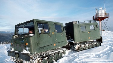 If the zombie apocalypse strikes and you're near a military base, there is only one suitable vehicle - the Hägglunds BV206.