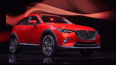 The 2016 Mazda CX-3 at the Los Angeles Auto Show.