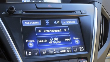 The touchscreen controller for audio and HVAC settings is very functional and easy to read.
