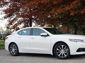The Acura TLX sits low and has a wide stance, as well as shorter overhangs compared to the TL.