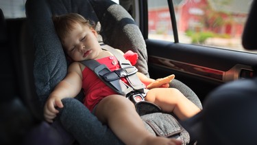 It may be tempting to let her sleep, but leaving a child in the car is a risky proposition