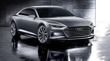 The Audi Prologue concept, seen here, is said to inspire the look of the next A6.