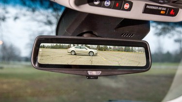 Cadillac's new rear-view mirror technology reduces pretty much every in-car obstruction.