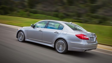 The 2011 Hyundai Genesis sedan. Some models are being recalled for brake light issues.