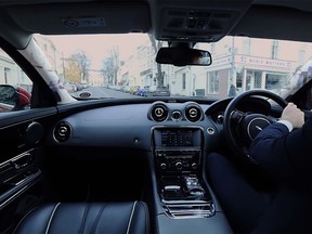 Jaguar's 360 Degree Urban Windscreen virtually eliminates A-pillar blind spots.
