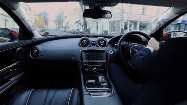 Jaguar's 360 Degree Urban Windscreen virtually eliminates A-pillar blind spots.