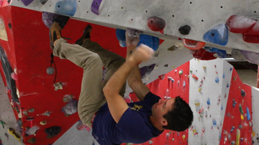 Andrew McBurney, owner of Boulderz Climbing Centre.