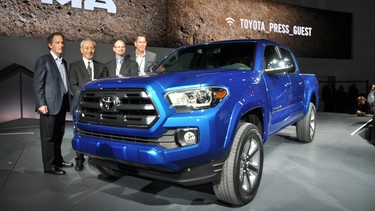 The 2016 Toyota Tacoma at the 2015 North American International Auto Show.