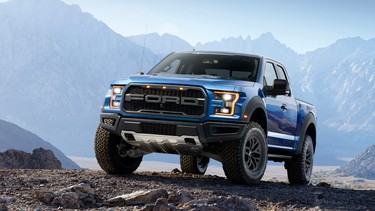 The 2017 Ford F-150 Raptor is said to pump out 450 horsepower from its twin-turbo 3.5-litre V6.