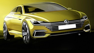 The Volkswagen Sport Coupe GTE concept.
