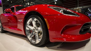 The Dodge Viper GT on display at the 2015 International Auto and Truck Show at the BMO Centre in Calgary, on March 10, 2015.