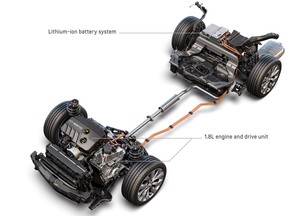 The 2016 Chevrolet Malibu Hybrid will be powered by a 1.8-litre four-cylinder gasoline engine up front, paired to an electric motor out back.
