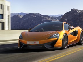 The McLaren 570S  starts at $219,750 in Canada.