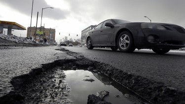 Potholes, the bane of most drivers, are often caused by big rig traffic, but that’s not the full explanation, writes John G. Stirling. If B.C. road builders designed and built their products like airport runways, they’d last longer and be more safe, he says.