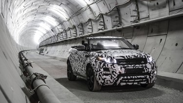 Land Rover kept the Range Rover Evoque Convertible a secret by testing it in 42 kilometres worth of tunnels beneath London.