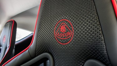 Lotus logo badge seat