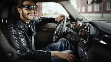 Mini's newest take on driving goggles give drivers an all-round view of what’s going on outside their car.