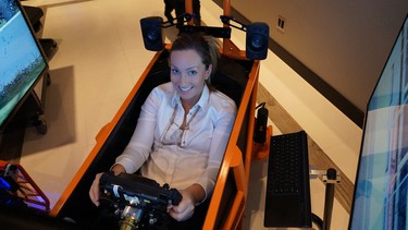 Montreal racer Valerie Chiasson is one of many young hot shoes who refine their skills at Calgary's Race Room.