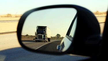 Most old-time truckers choose to stay in the inside lane and keep a helpful eye out for each other while on the highway.
