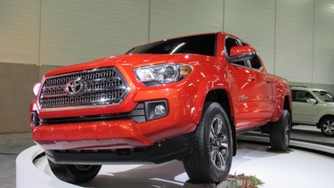 The new Toyota Tacoma was unveiled at the Edmonton Motorshow.