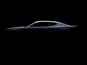 The 2016 Chevrolet Camaro's silhouette.