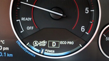 The automatic engine start-start function is a feature that can be turned on or off in the 2014 BMW 328d xDrive.