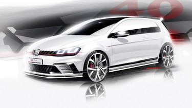 The Volkswagen Golf GTI Clubsport concept.