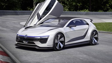 The Volkswagen Golf GTE Sport Concept.