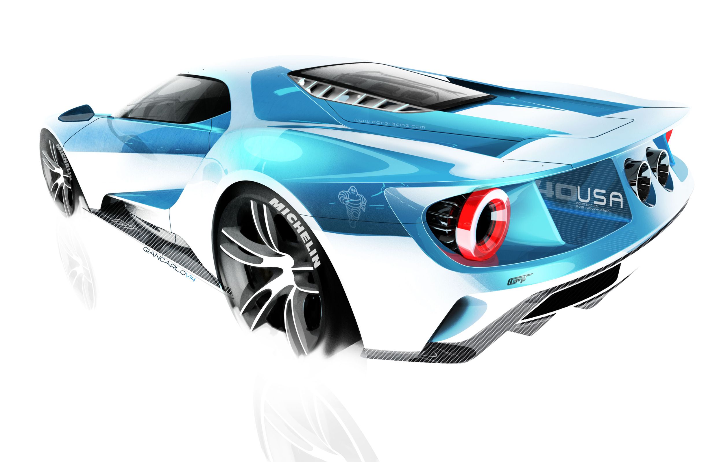 Ford GT  Realistic Drawing on Behance