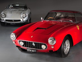 These two vintage Ferraris will be going up for auction later this year, benefitting a British charity.