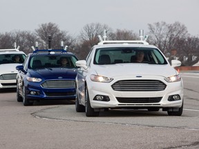Ford's automated Fusion Hybrid research vehicles.