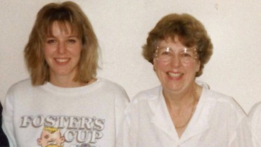 Lorraine Sommerfeld smiles with her late mother in this 1990 photo.