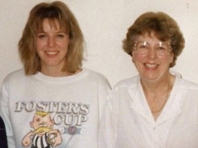 Lorraine Sommerfeld smiles with her late mother in this 1990 photo.