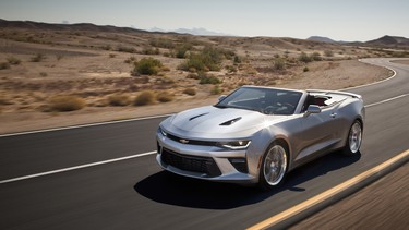 The 2016 Chevrolet Camaro convertible.