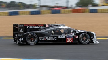 The Porsche 919 Hybrid driven by Neel Jani, 
Romain Dumas, and Marc Lieb, posted the fastest time in qualifying at this year's Le Mans.