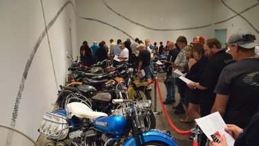 A scene from the Heritage Museum's first motorcycle display, held in 2012, that proved so popular they're doing another exhibit to run from June 29 to Oct 10. The show is called Motorcycles II: Speed, Style and Art.