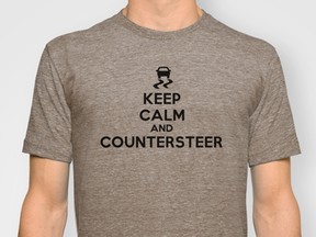 Das Wauto "Keep Calm and Countersteer" t-shirt.