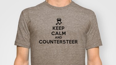 Das Wauto "Keep Calm and Countersteer" t-shirt.