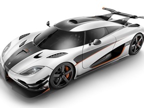 The Koenigsegg One:1 can officially go from zero to 300 km/h and back down to zero in just 17.95 seconds.