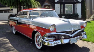 The low mileage 1956 Meteor Rideau Victoria given to Ron Dolling by a neighbor after being stored by her parents for 40 years.