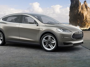 Tesla CEO Elon Musk says the Model X crossover will launch in three to four months.