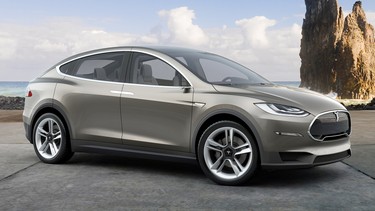 Tesla CEO Elon Musk says the Model X crossover will launch in three to four months.