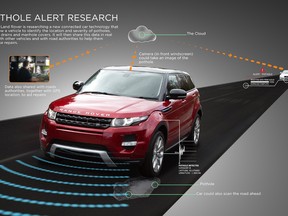Jaguar Land Rover's newest piece of tech is a system that tells you where potholes are and lessens the blow.