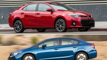 If you can only afford one new vehicle, which of these perennial best-sellers should you buy – Civic or Corolla?