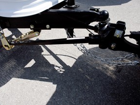 One of the most finicky aspects of installing a custom hitch is installing the nuts for the mounting bolts.