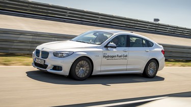 BMW's hydrogen fuel cell-powered 5 Series Gran Turismo.